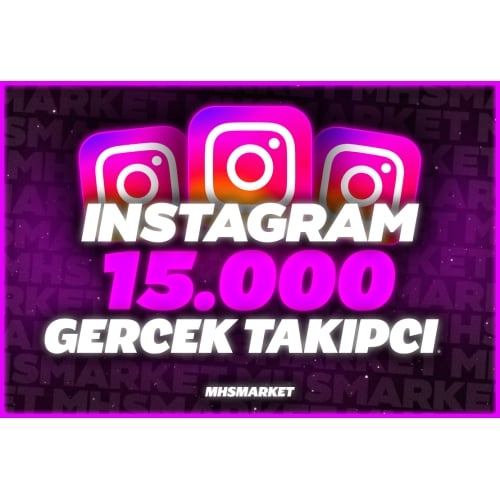  Instagram 30 Gün Garantili 15000 Gerçek Takipçi